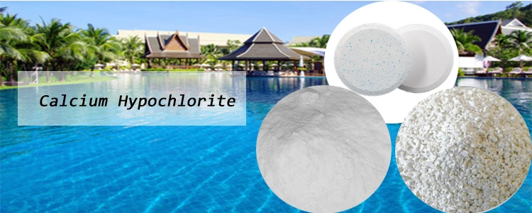 Calcium Hypochlorite Bleaching Powder Granular 65%, 67%, 70% Sodium Process for Water Treatment