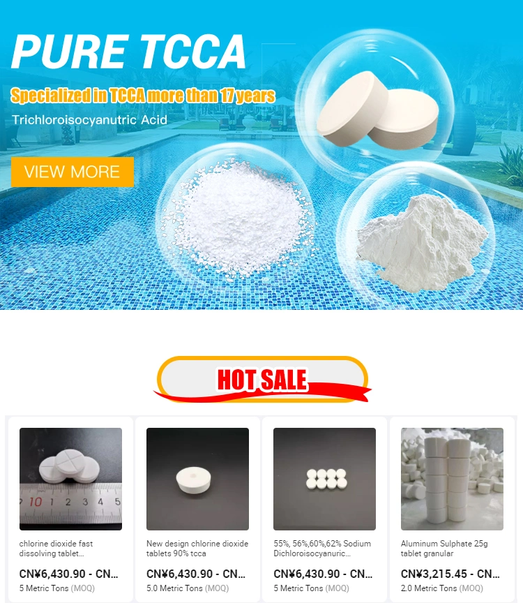 Wholesale Factory Offer Water Treatment Swimming Pool 90% Trichloroisocyanutric Acid TCCA Tablets