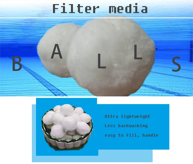 Solar Cotton Hydrophobic Filter Material Fiber Balls for Industrial Wastewater Treatment