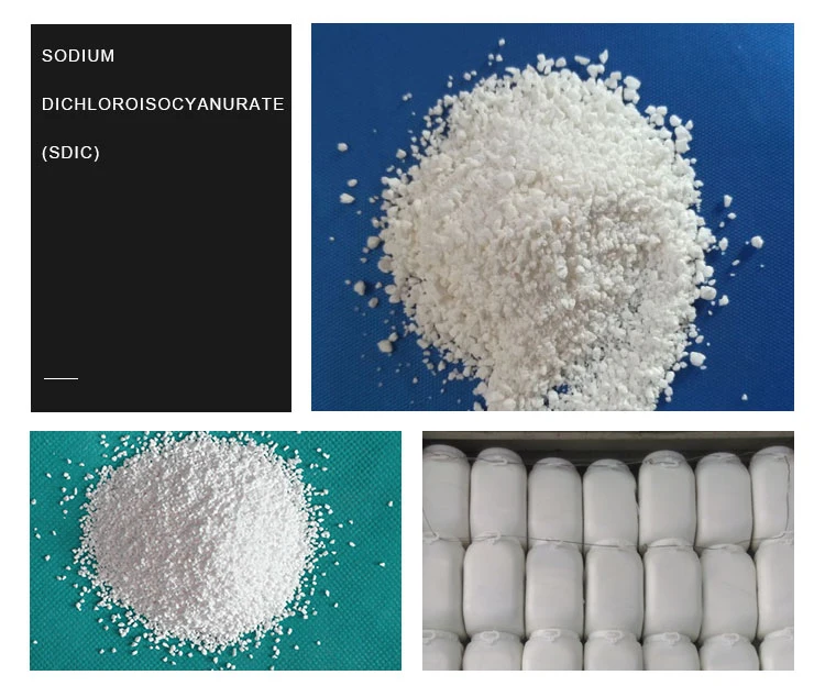 Industrial Grade Water Treatment Chemical 60% 56% Purity Sodium-Dichloroisocyanurate SDIC