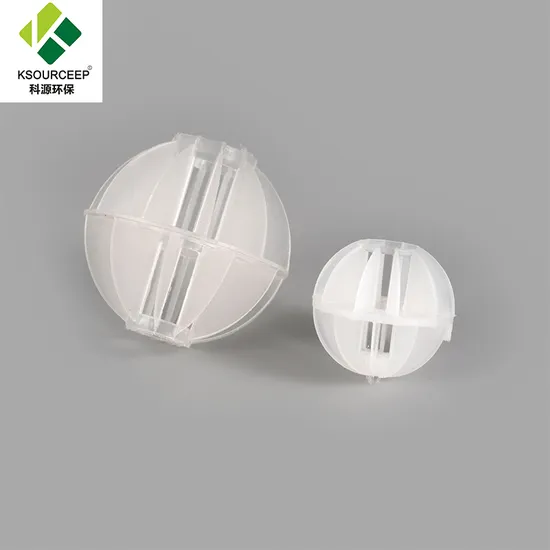 Water Treatment Filter Media PP 50mm 100mm Polyhedral Hollow Ball 