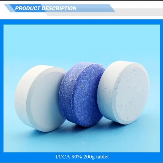 Chlorine Tablet SDIC/TCCA Water Treatment Disinfect 90% 200g Tablet 