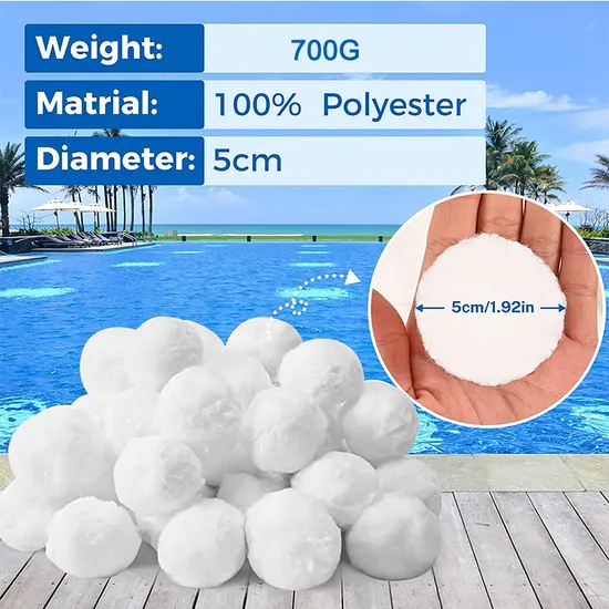 Pearl Mini Micro Dacron Filter Material Polyester Fiber Balls for Swimming Pool 