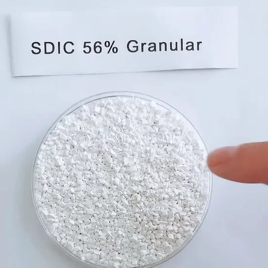 Factory Supply SDIC Granule Sodium Dichloroisocyanurate Chlorine Granular 56%60% 
